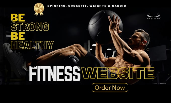 Gig Preview - Design gym website, fitness website, yoga and personal trainer landing page