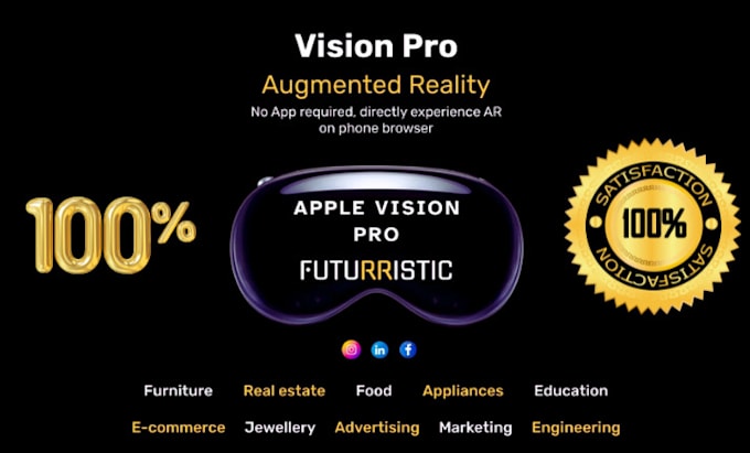 Gig Preview - Develop immersive ar apps for apple vision pro or meta quest