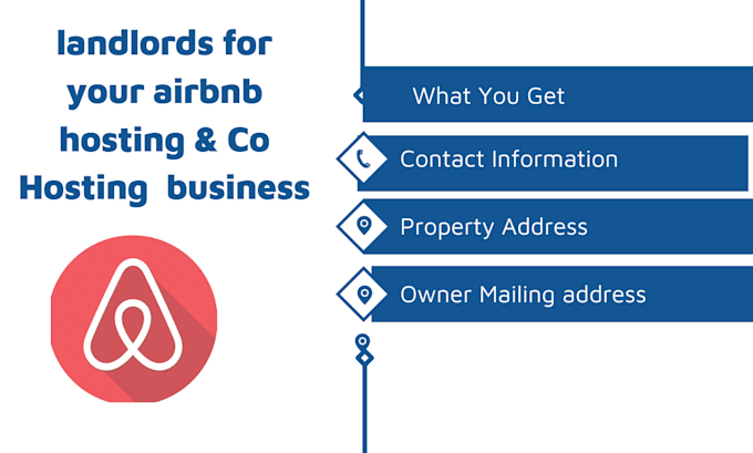 Gig Preview - Find landlords for your airbnb hosting business