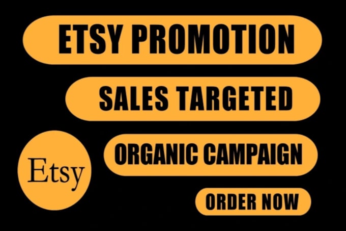 Gig Preview - Promote your etsy shop,etsy seo to boost etsy traffic,etsy promotion,etsy sales