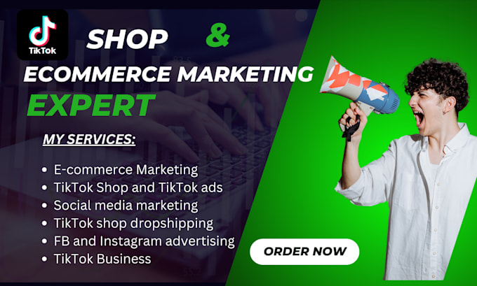 Gig Preview - Do tiktok shop and ecommerce marketing