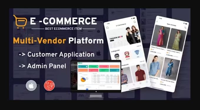 Gig Preview - Build ecommerce app and website, multivendor app, marketplace app, shopping app