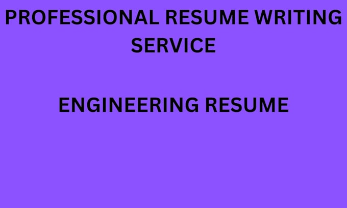 Gig Preview - Write a engineering, avionics technician, flight paramedic, avionics engineer CV