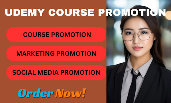 Gig Preview - Do udemy course marketing and course promotion