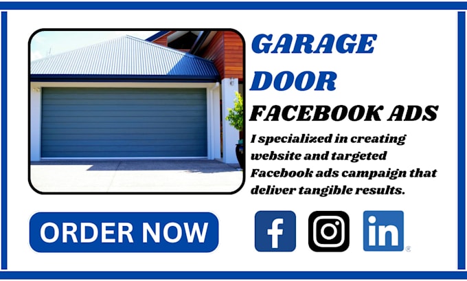 Gig Preview - Generate garage door leads locksmith leads window repair garage door website