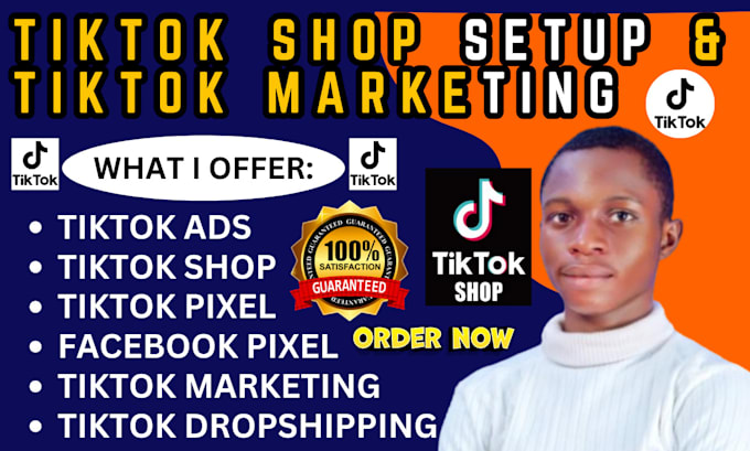 Gig Preview - Setup tiktok shop, tiktok pixel, and run tiktok ads marketing