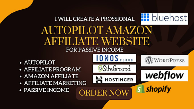 Gig Preview - Create autopilot amazon affiliate website with autoblog website