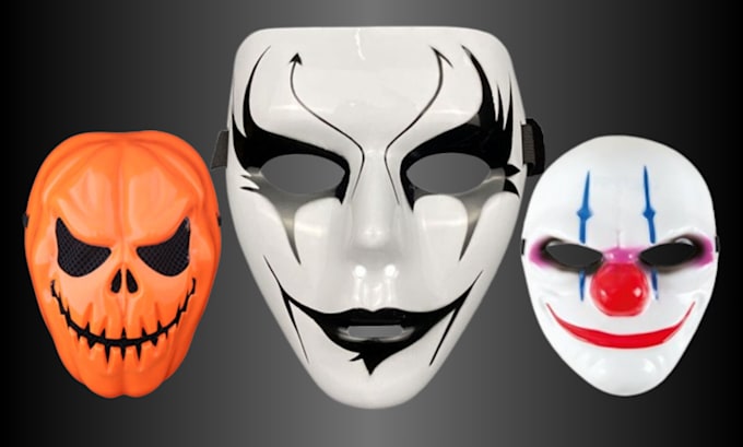 Gig Preview - Sculpt 3d mask 3d halloween mask printable 3d mask 3d cosplay mask for printing