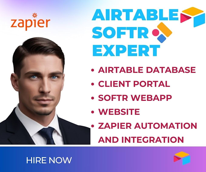 Bestseller - design softr client portal website airtable database zapier automation integrate