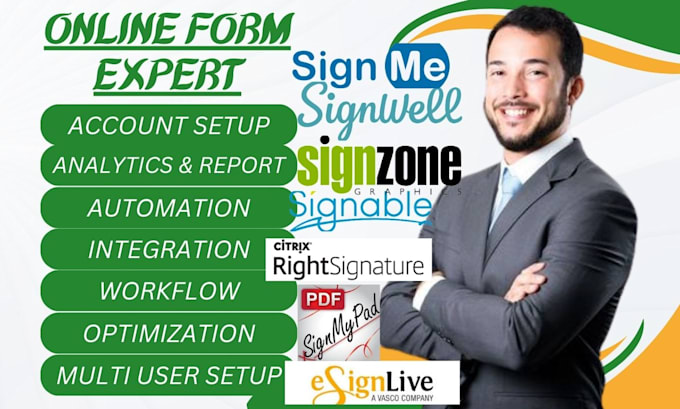 Gig Preview - Be your docusign pandadoc rightsignature signwell signable signmypad expert