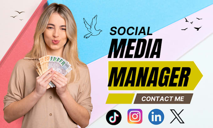 Gig Preview - Be your social media manager and content creator