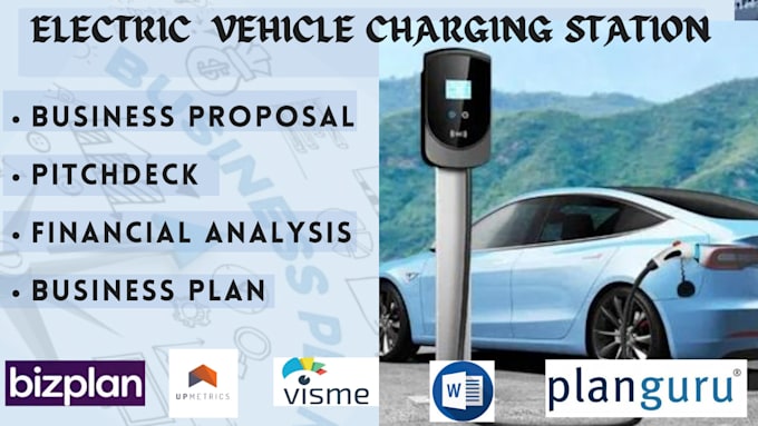 Gig Preview - Electric vehicle charging business plan for USA, UK, ca ev charging station