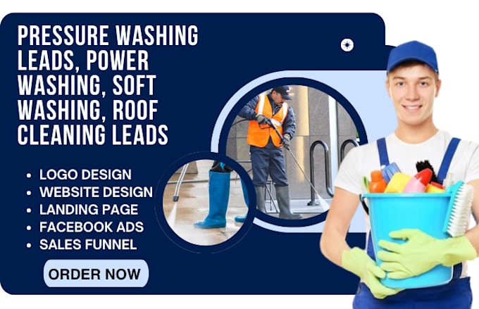 Gig Preview - Generate pressure washing leads, power washing soft washing, roof cleaning leads