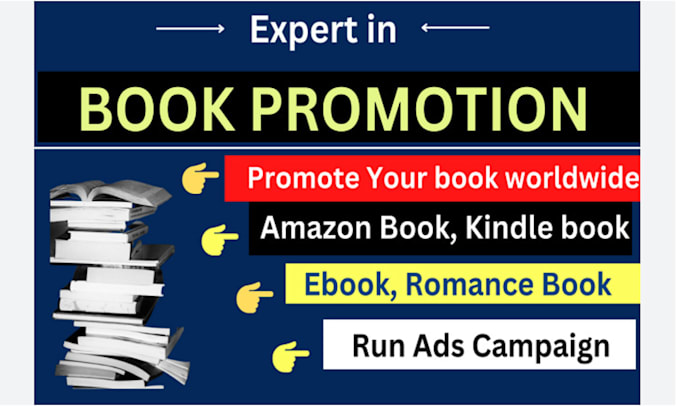 Gig Preview - Do amazon book promotion, ebook marketing, amazon kindle book