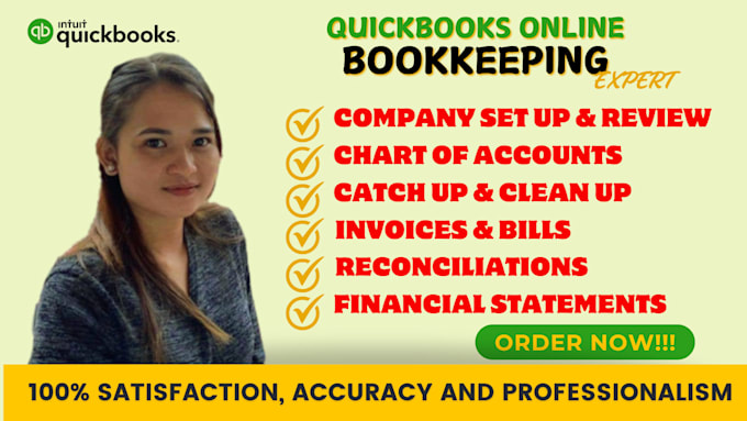 Gig Preview - Do bookkeeping in quickbooks online