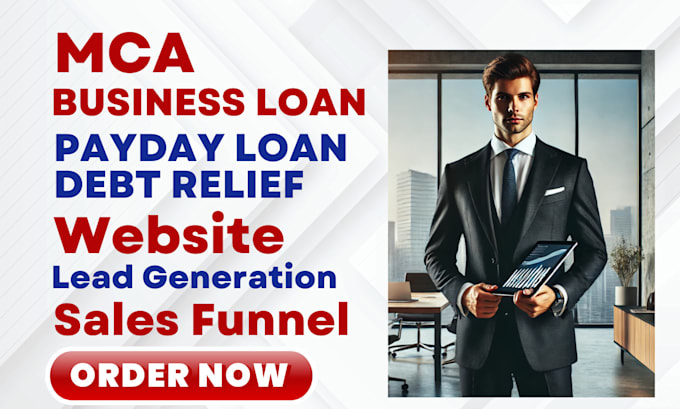 Gig Preview - Design highly converting mca website business loan website mca lead generation