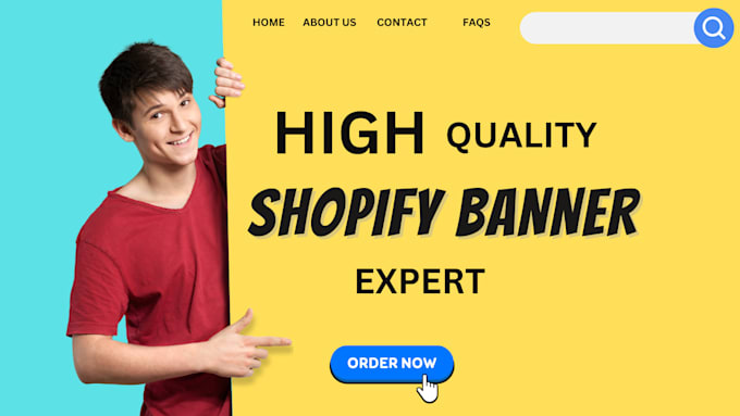 Gig Preview - Do high quality shopify banner, slider banner, website banner, product banner