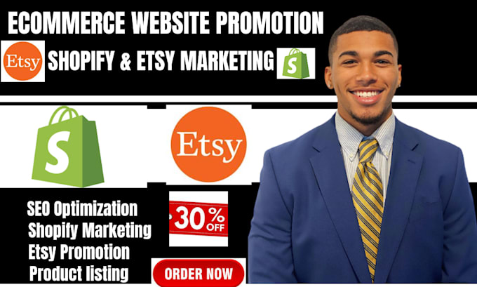 Gig Preview - Do shopify etsy marketing promotion ads seo to boost store sales and traffic