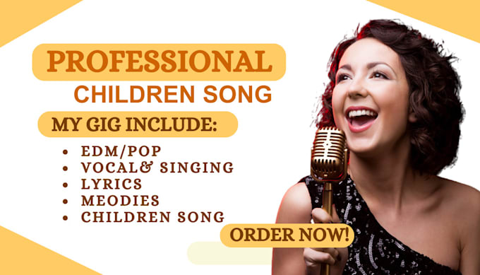 Gig Preview - Compose and produce kids songs and childrens, music pro rock or metal song