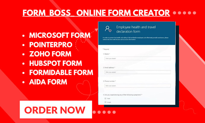 Gig Preview - Setup microsoft form pointerpro zoho form hubspot form formidable form aida form