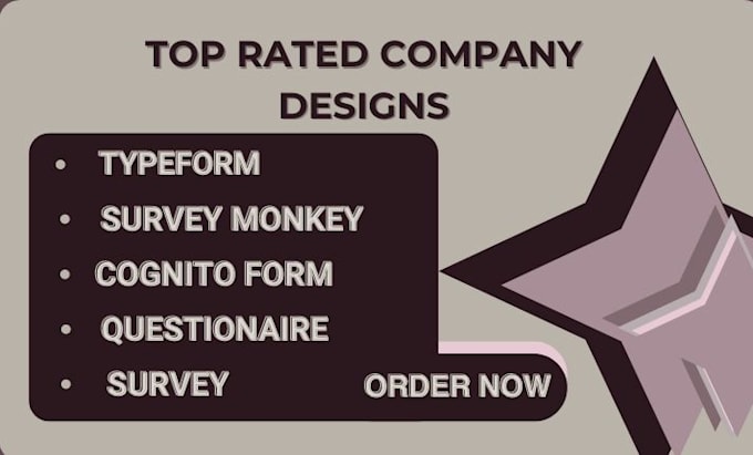 Gig Preview - Do a typeform, survey monkey,  cognito form, questionaire, survey