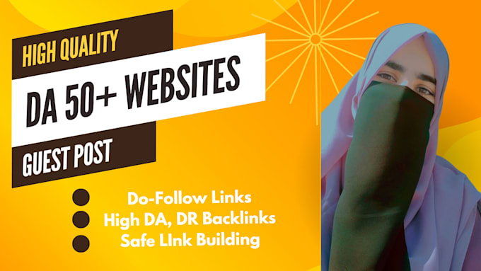 Gig Preview - Write and publish high da guest post with seo dofollow high authority backlinks