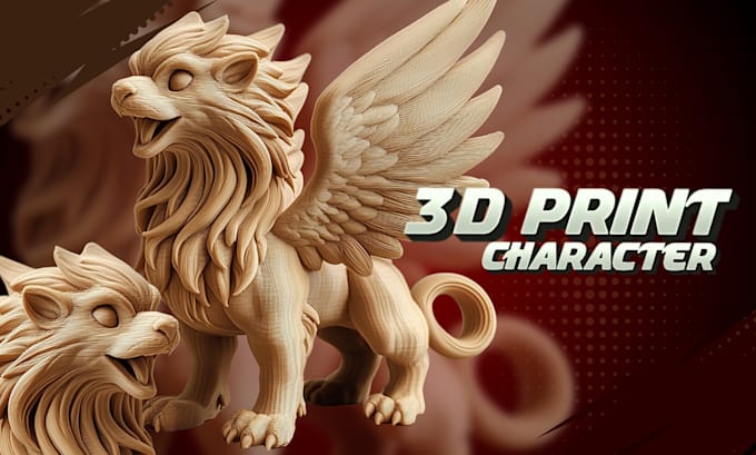 Gig Preview - Sculpt 3d print stl, figurine, toys, character model ready for 3d printing