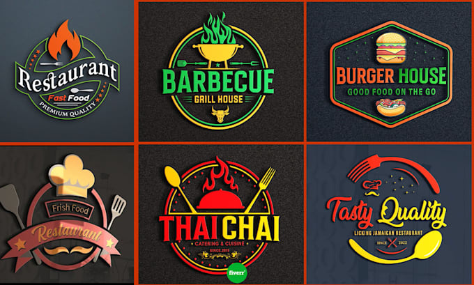 Gig Preview - Create food, BBQ, café, coffee shop and restaurant logo