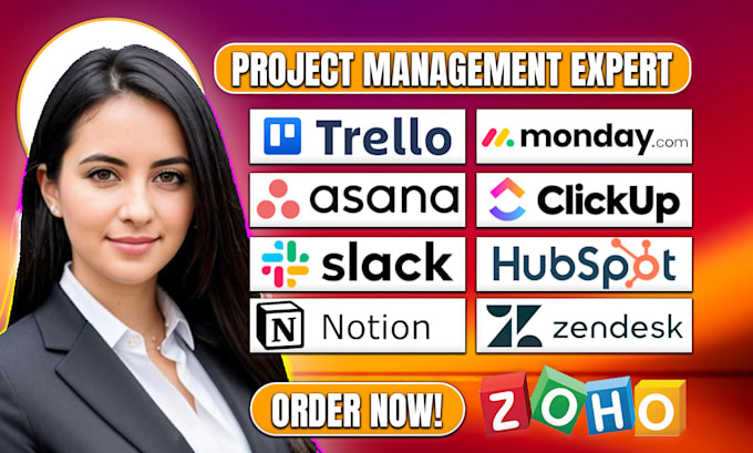 Gig Preview - Be your expert project management assignment in monday com, monday, zoho, asana