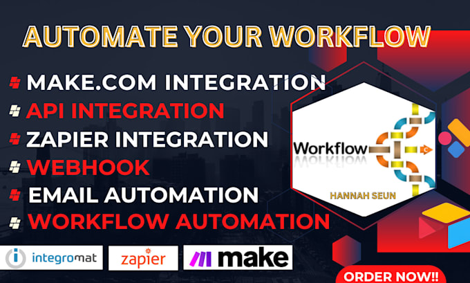 Gig Preview - Setup make com automation, zapier automation, make com integration, integromat