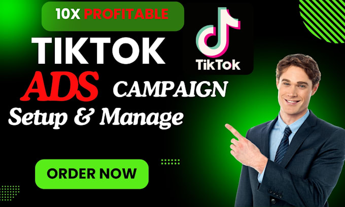 Gig Preview - Run and setup tik tok shop ads and tiktok ads manager