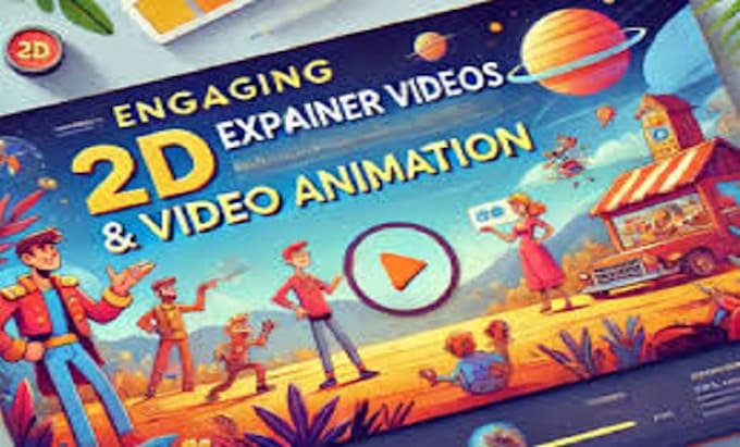 Gig Preview - Create custom 2d animated explainer video, commercial video for your business