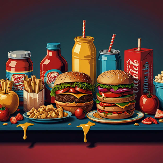 Gig Preview - Make a pop art diner out of your food