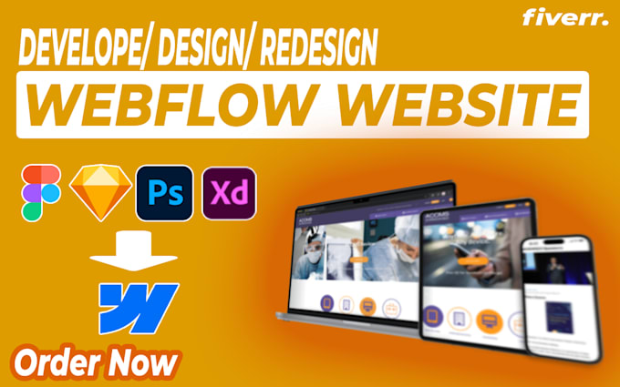 Gig Preview - Webflow cms website design expert figma to webflow animation