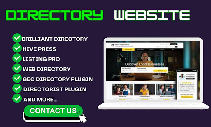 Gig Preview - Setup brilliant directory website,word press directory listing website