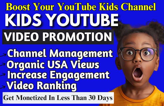 Bestseller - fast kids youtube promotion video marketing 3d cartoon channel monetization