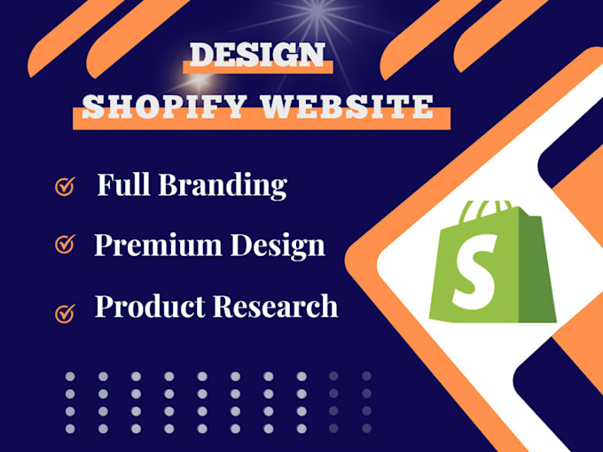 Gig Preview - Build professional dropshipping shopify store, shopify email marketing, gum road