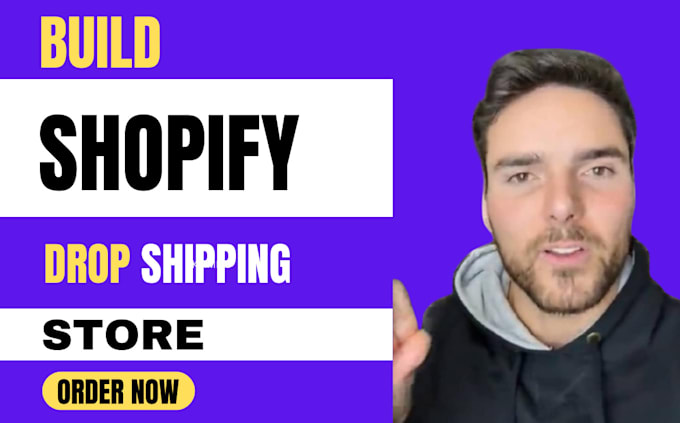 Gig Preview - Design or setup automated shopify dropshipping store shopify ecommerce website