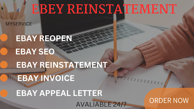 Gig Preview - Handle the appeal letter for the reinstatement of a suspended ebay account