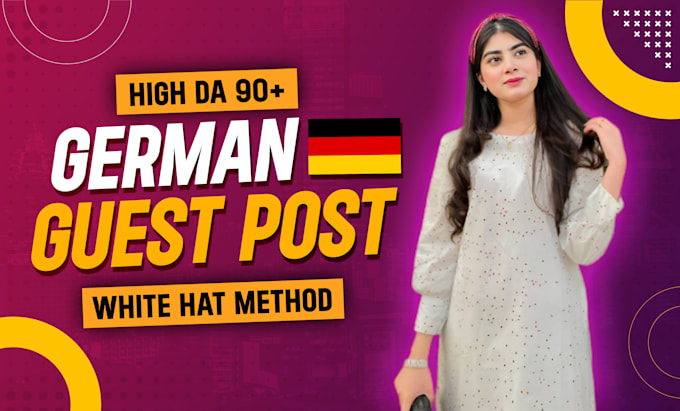 Gig Preview - Provide high authority german guest post white hat dofollow SEO backlinks