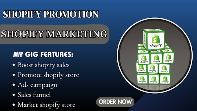 Gig Preview - Boost shopify sales, promote shopify store, ads campaign and sales funnel