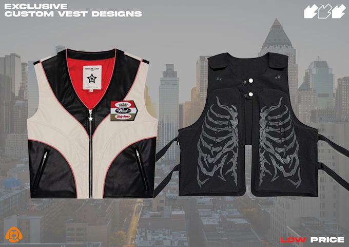 Gig Preview - Design unique custom vests for streetwear and fashion brands