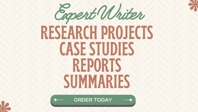 Gig Preview - Do research case study, reports, and summaries in apa, mla