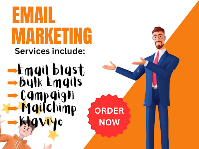 Gig Preview - Do bulk email blast,email marketing,bulk email campaign,email marketing klaviyo