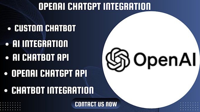 Gig Preview - Integrate openai chatgpt chatbot api into your website using gpt 4