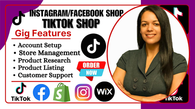 Bestseller - expertly set up instagram shop german fb shop tiktok shop do shopify integration