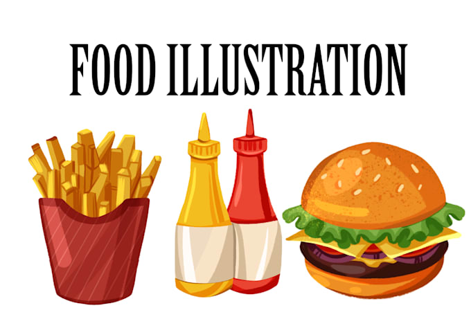 Gig Preview - Paint food and drink illustration