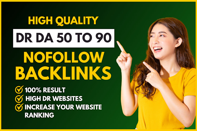 Gig Preview - Make da dr 50 plus high quality nofollow contextual white hat seo backlinks