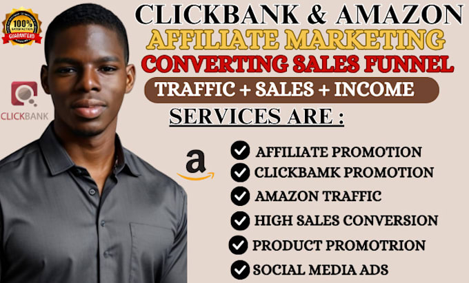 Gig Preview - Do automated clickbank affiliate marketing amazon affiliate marketing sales