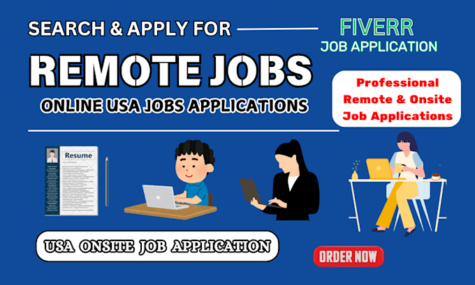 Gig Preview - Search and apply remote jobs and onsite usa job applications on your behalf